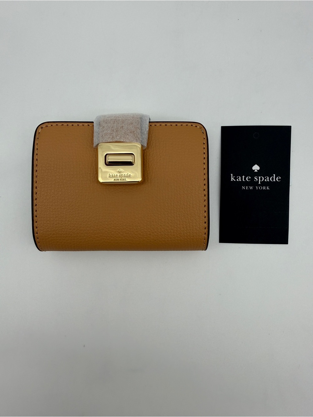 Kate Spade Phoebe Small Card Holder Tiramisu Mousse